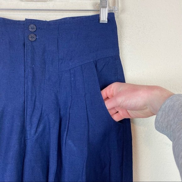 Gitano Vintage Navy Blue High Waisted Pants - Picture 5 of 11